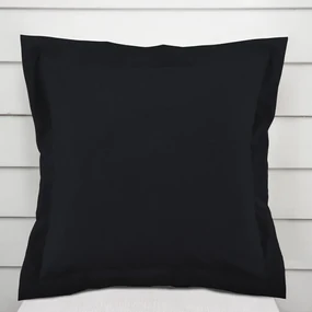 Biante Dekoračná obliečka na vankúš s lemom BKS-410 Čierna 60 x 60 cm