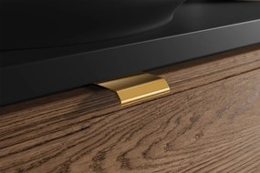 Skříňka pod umyvadlo Talia Casella 80 cm černý mat/dub casella