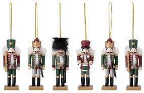 Drevené vianočné ozdoby v súprave 6 ks 13 cm Nikita – Bloomingville