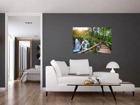 Obraz - Plitvické jazerá (90x60 cm)