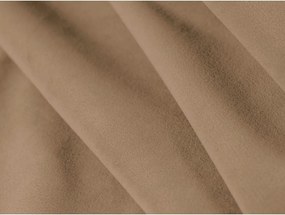 Sivobéžová čalúnená dvojlôžková posteľ s úložným priestorom s roštom 140x200 cm Eric – Micadoni