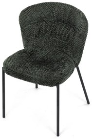 Súprava jedálenských stoličiek Bouclé CT-W1077GRN2, 4 ks