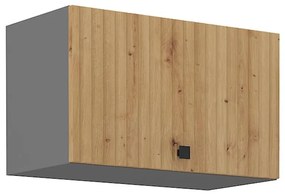 Kuchynská skrinka AVA dub artisan/antracitová 60gu-36 1f