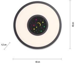 Leuchten Direkt 15572-18 - LED RGBW Stmievateľné svietidlo ASTRO LED/17,5W/230V+DO