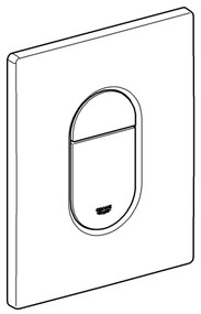 GROHE 38844SH0 - Ovládacie tlačidlo ARENA COSMOPOLITAN 156 × 197 mm biela