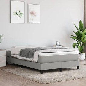 Posteľný rám na boxspring bledosivý 120x200 cm látka