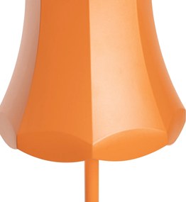 Retro stolná lampa oranžová nabíjateľná IP44 - Granny