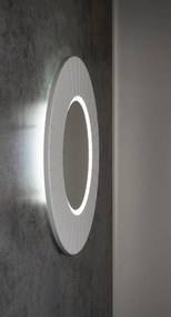 Sapho Sapho, LUMIRO STRIP guľaté zrkadlo s LED osvetlením v ráme, priemer 75cm, biela mat, LR750-3131S