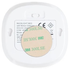 LED svietidlo na osvetlenie postele, 1x LED 0,5w, 4000k, w, pohybový senzor