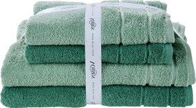 XXXLutz SADA FROTÉ UTERÁKOV, tmavozelená, svetlozelená Vossen - Kúpeľňový textil - 003355057504