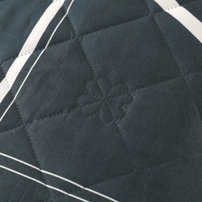 Letná prikrývka GRIDON 140x200 cm, čierna