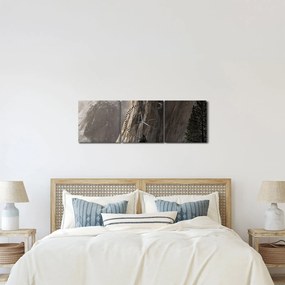 Obraz z údolia Yosemite národnej parku, USA (s hodinami) (90x30 cm)