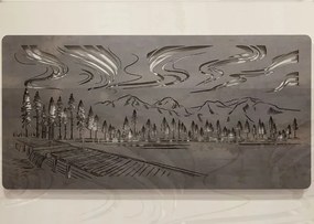 Led obraz Polárna žiara RGBW na batériu