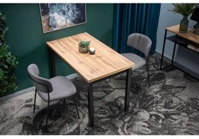 Jedálenský stôl KINDOR dub Wotan/čierna