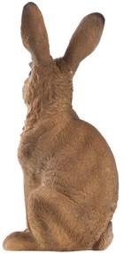 Záhradná figúrka z polyresinu Mat, 23 cm, hnedá