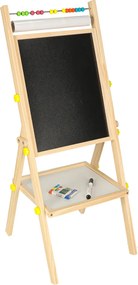 Obojstranná magnetická tabuľa KIK s dreveným rámom, 90 cm