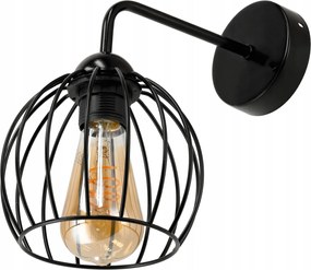 Nástenná lampa 1x E27 LOFT edison LED nad zrkadlo, drôtená guľa