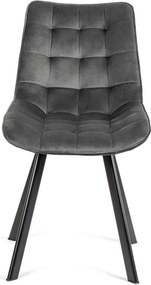 Noela Zamatová jedálenská stolička BELLA šedá