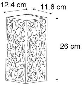 Moderné vonkajšie nástenné svietidlo čierne IP44 - Nicole