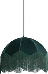 Závesné svietidlo v petrolejovej farbe s textilným tienidlom ø 50 cm Malacia – Light &amp; Living