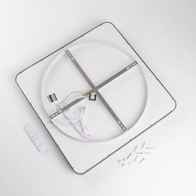 Brilagi - stmievateľné LED stropné svietidlo FALCON II LED/125W/230V 60x60 cm čierne s diaľkovým ovládaním