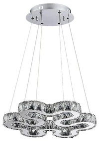 LUXERA 62422 - LED krištáľový luster na lanku STRADA LED/30W/230V