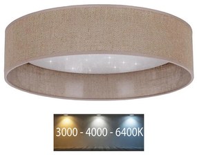 Brilagi - LED Stropné svietidlo VELVET STAR LED/24W/230V pr. 40 cm  hnedá