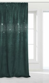 Záves na riasiacej páske SHINY tyrkysový 140x270 cm