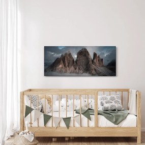 Obraz - Tri Zuby, Talianske Dolomity (120x50 cm)