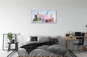 Obraz plexi Mliečne koktaily s ovocím 100x50 cm