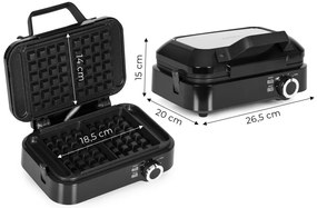 Gofrovač, vaflovač s nepriľnavými doskami -  1200 W s reguláciou teploty