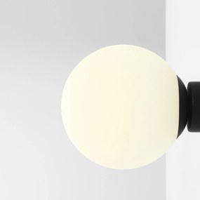 BALL BLACK | Nástenná lampa v čiernej povrchovej úprave Veľkosť: M