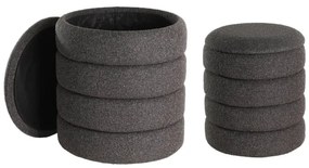 Eglo 424124 - SADA 2x Taburet AMPAHAKA pr. 33,5/40 cm čierna