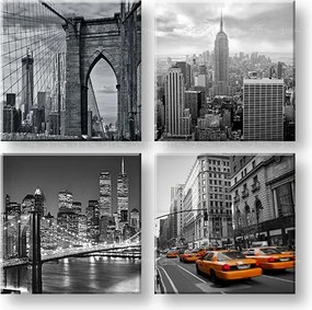 Obraz na stenu Big apple 4 dielny XOBKOL08E42