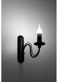 Nástenné svietidlo MINERWA 1xE14/40W/230V čierna