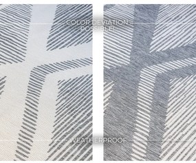 Krémovo-sivý vonkajší koberec 120x170 cm Gemini – Elle Decoration