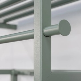 Zeleno-sivý kovový nástenný vešiak s poličkou Rizzoli – Spinder Design