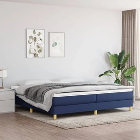 Boxspring posteľ s matracom modrá 200x200 cm látka 3144205