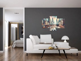 Obraz - Život veľkomesta (90x60 cm)