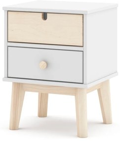 Biely detský nočný stolík Estefania - Marckeric