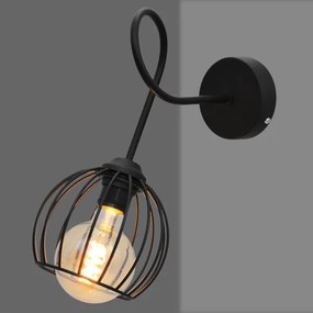 Nástenné svietidlo OXFORD 1xE27/15W/230V čierna