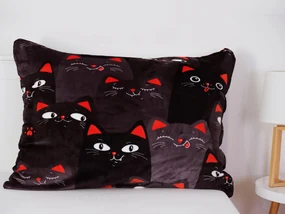 Obliečka na vankúš mikroplyš 70 × 90 cm – Cats 02