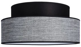 Stropné svietidlo GRACE 1xE27/60W/230V pr. 40 cm čierna/šedá