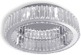 Toolight Toolight, krištáľové stropné svietidlo 40cm, 24W, 4000K, 1120lm, APP1742-C, chrómová, OSW-09306