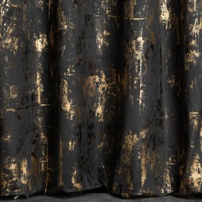 ZATEMŇOVACÍ ZÁVES NA KRÚŽKOCH TONIA 140X250 CM ČIERNA