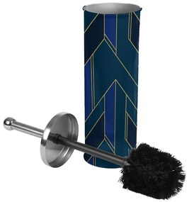 Tmavomodrá kovová WC kefa Achille – douceur d'intérieur