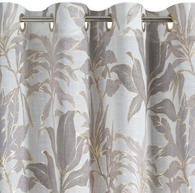 ZÁVES NA KRÚŽKOCH ANELI 135X250 CM LISTY