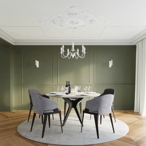 Nástenné svietidlo Minerwa, biele telo svietidla