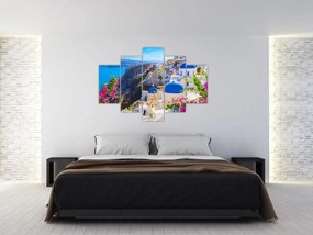 Obraz - Santorini, Grécko (150x105 cm)