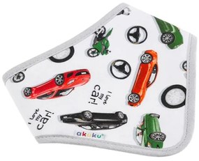 AKUKU Detský podbradník-šatka Akuku 2 ks lopta-auto